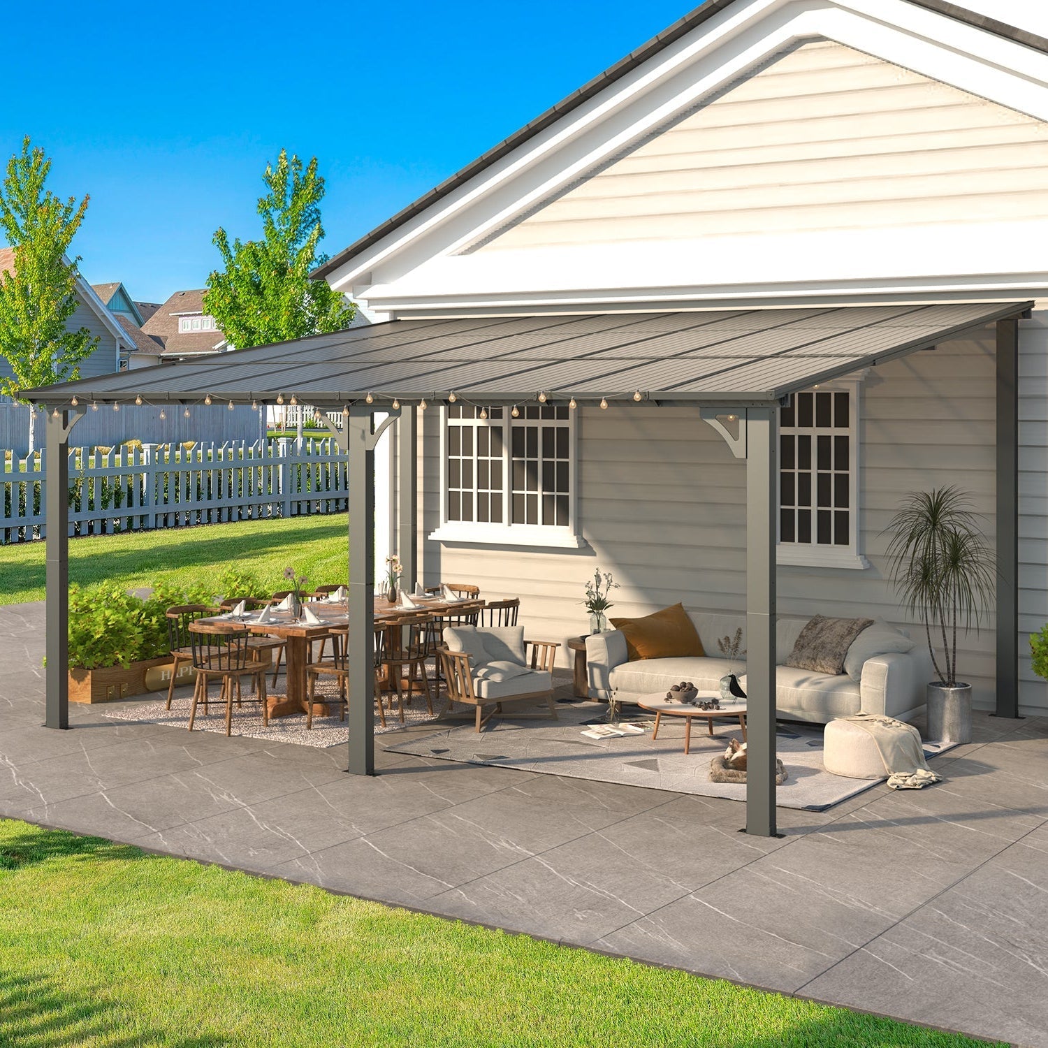 YODOLLA 16' x 12' Gazebo Outdoor Pergola