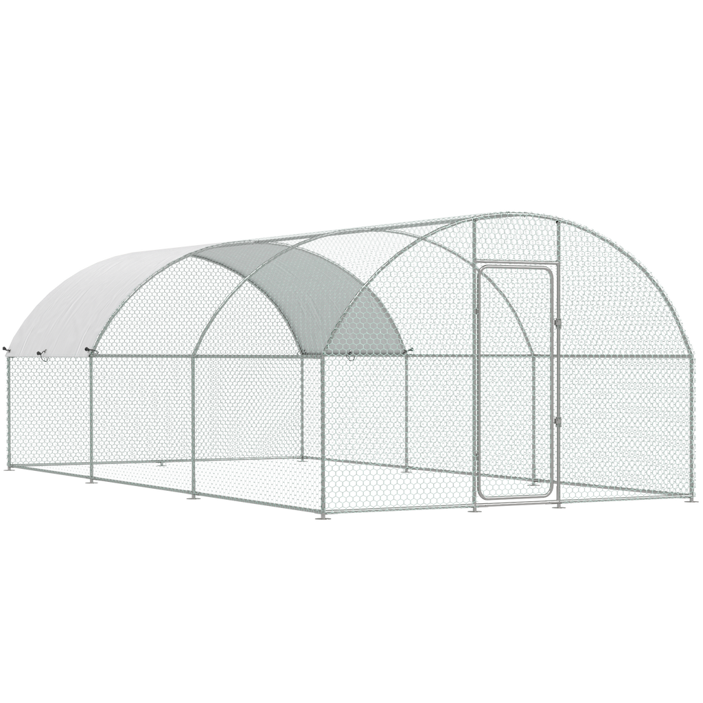 YODOLLA 6m Large Metal Chicken Cage with dome