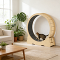 YODOLLA 39.3” Cat Wheel for Indoor Cats, Natural