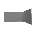 YODOLLA 236" x 63" Splashproof Retractable Side Awning, Dark Grey