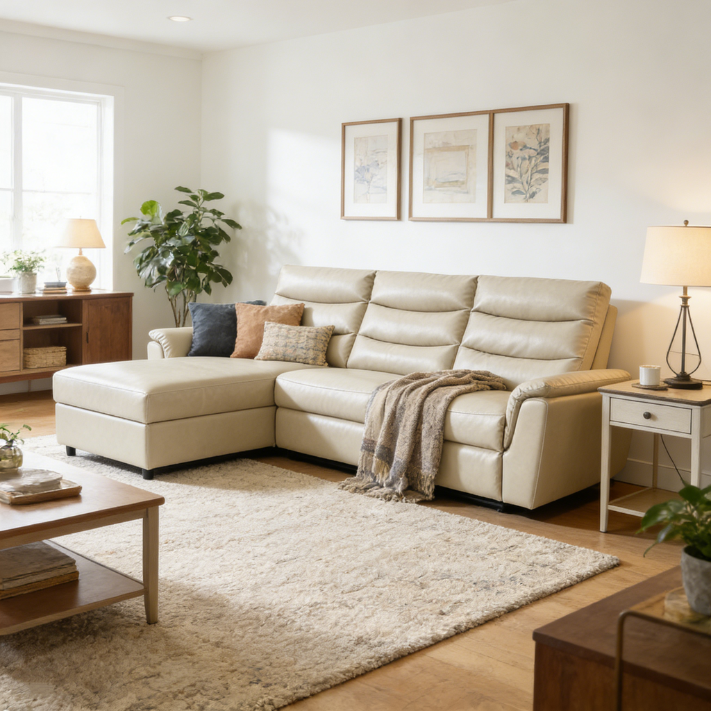 YODOLLA PU Leather Power Reclining Sectional Sofabest