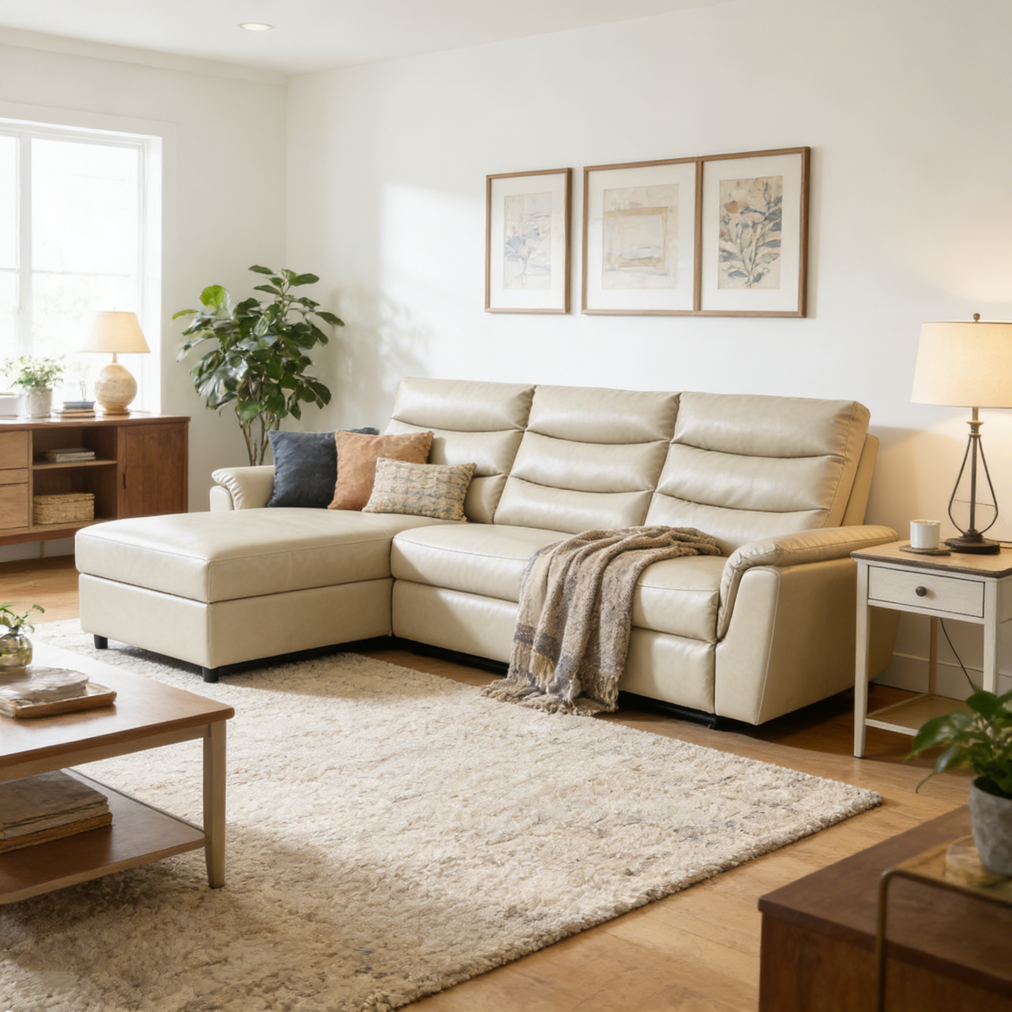 YODOLLA PU Leather Power Reclining Sectional Sofabest