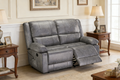 YODOLLA 2 Seat Loveseat Recliner with Heat&Massage Function, Faux Leather, Greybest