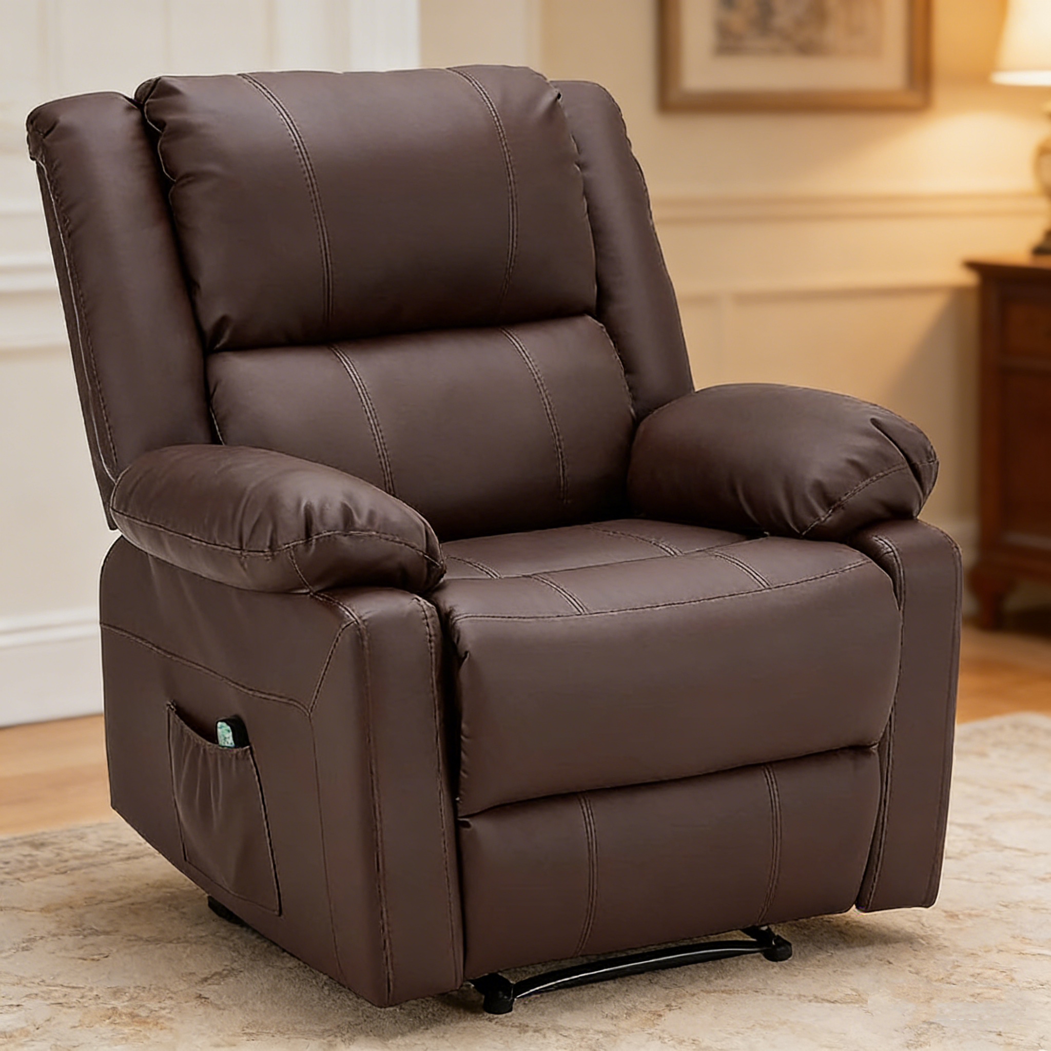 YODOLLA Massage Recliner Chair, Brown