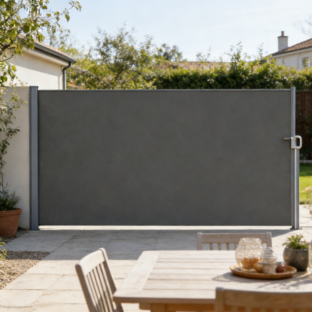YODOLLA 138"x 71" Splashproof Retractable Side Awning, Dark Grey