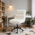 YODOLLA Office Chairs Swivel Desk Chair, Teddy White