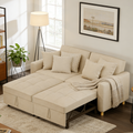 YODOLLA Comfortable 3-1 Convertible Sofa Bed,Beige
