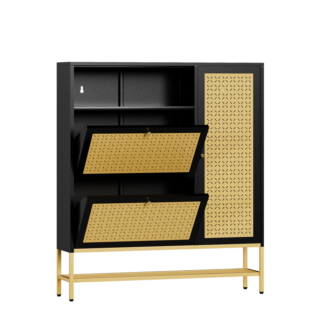 YODOLLA Shoe Storage Cabinet with 2 Flip Drawers Hidden Shoe Organizerbest