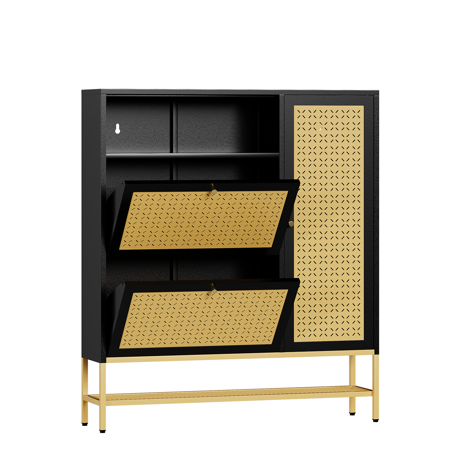 YODOLLA Shoe Storage Cabinet with 2 Flip Drawers Hidden Shoe Organizerbest