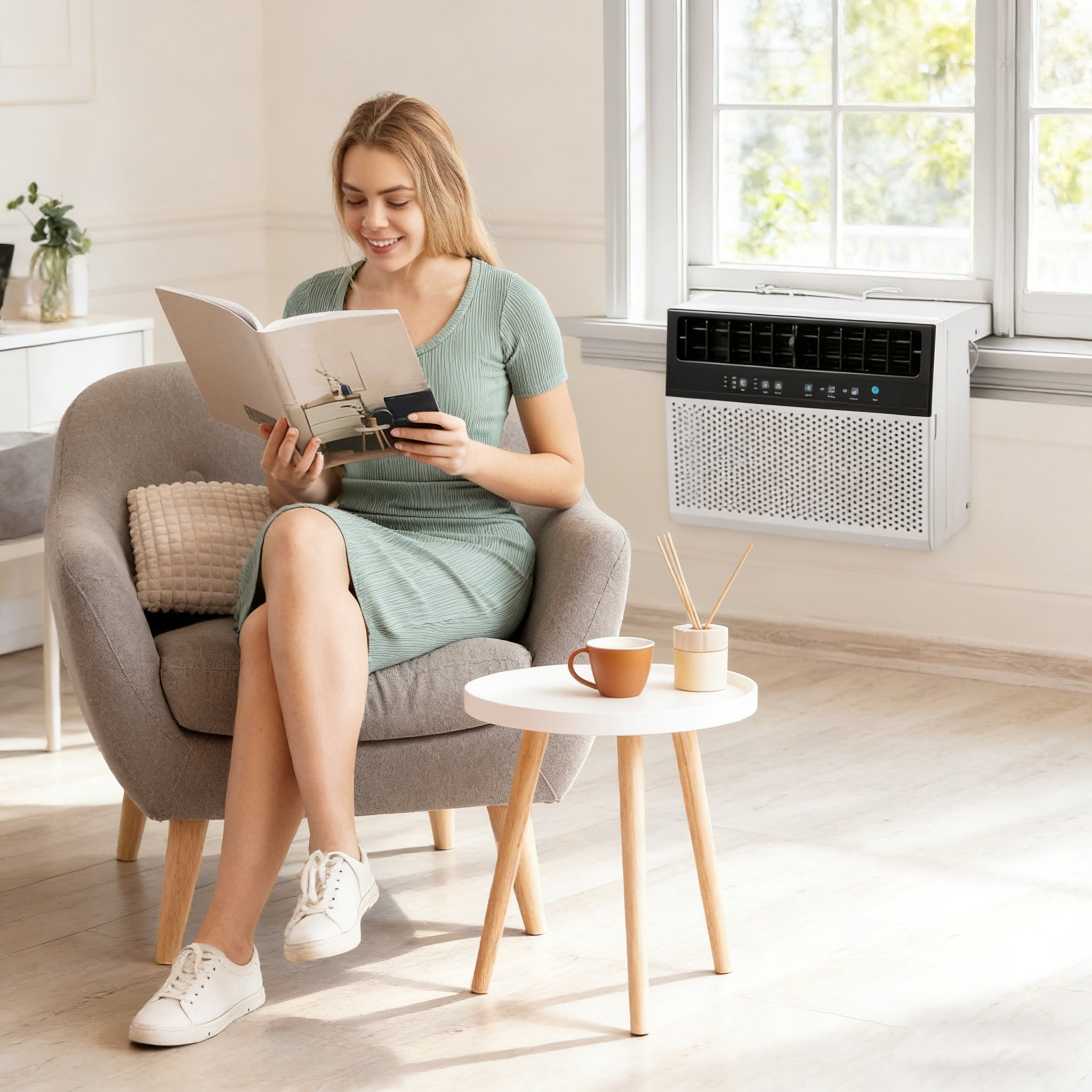 YODOLLA 12000 BTU Window Air Conditioner, White