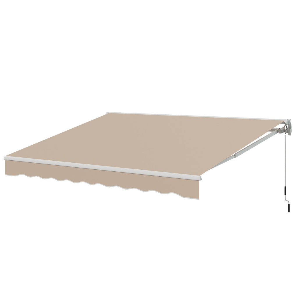 YODOLLA 13'×10' Manual Retractable Awning Sun Shade Patio