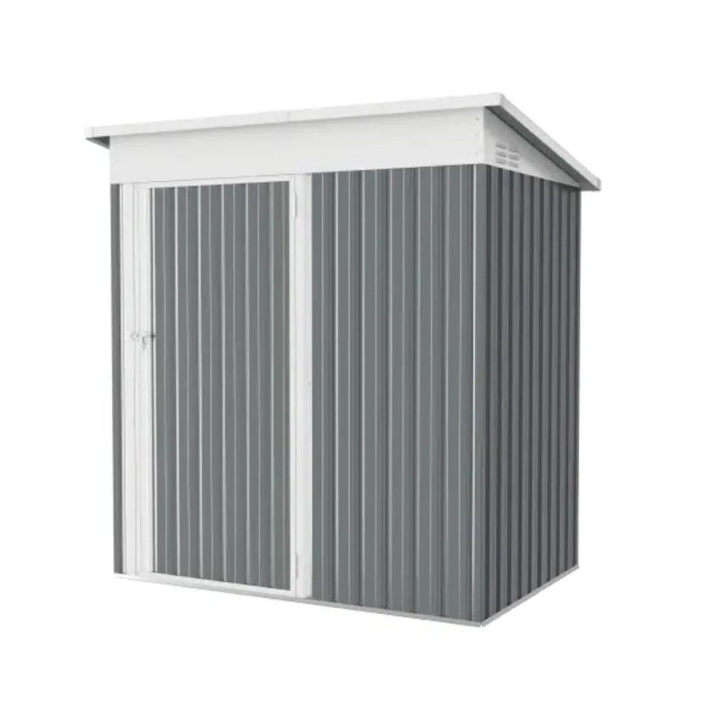 YODOLLA 5'x3' Outdoor Storage Shed, Dark Gray