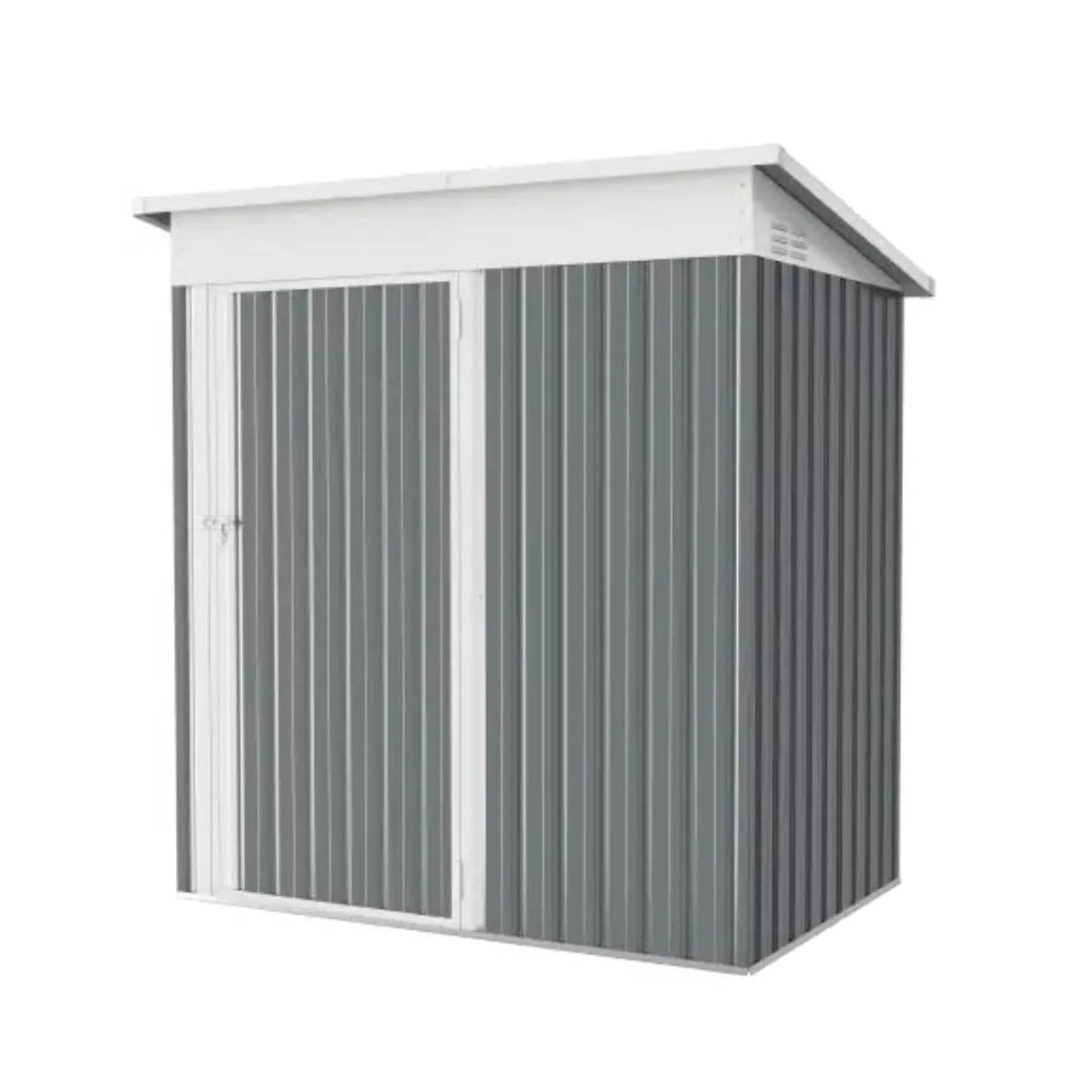 YODOLLA 5'x3' Outdoor Storage Shed, Dark Gray