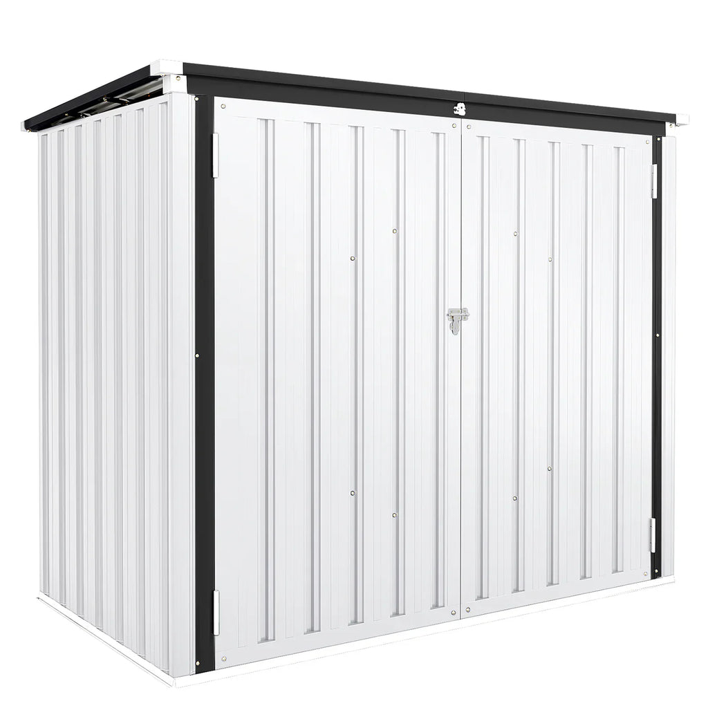 YODOLLA 46 Cu.Ft Outdoor Horizontal Storage Shed, White