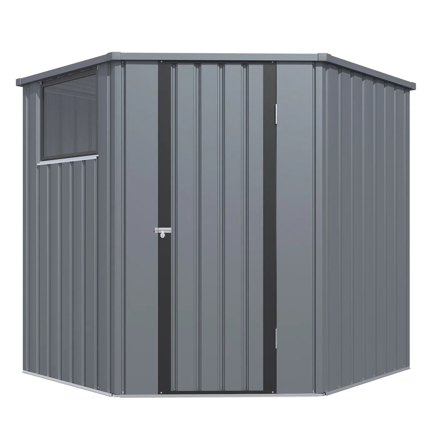 YODOLLA Corner 6x6 Storage Sheds & Outdoor Storage with Openable Windows