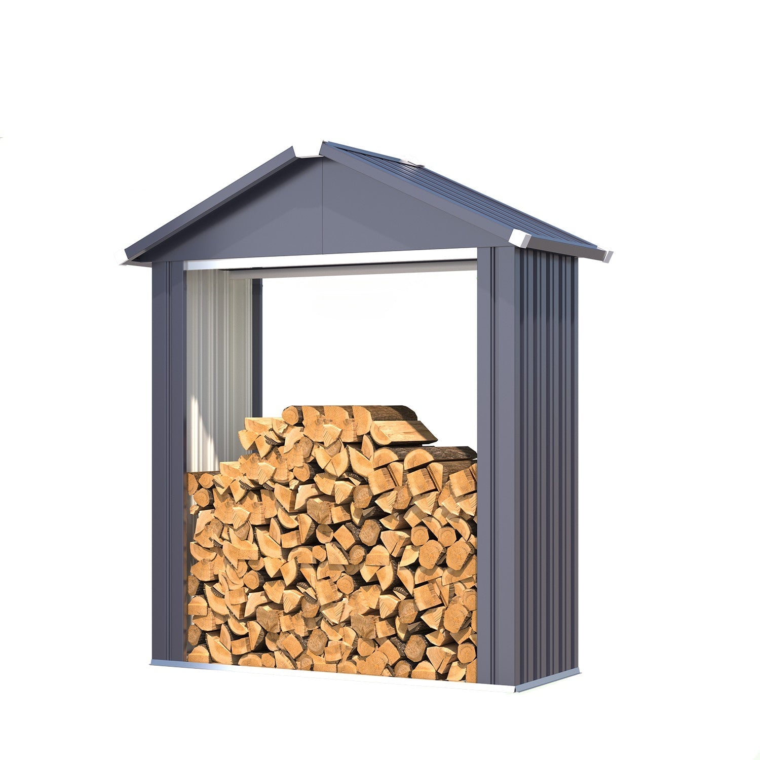 YODOLLA 2x5FT Outdoor Storage Shed, Grey