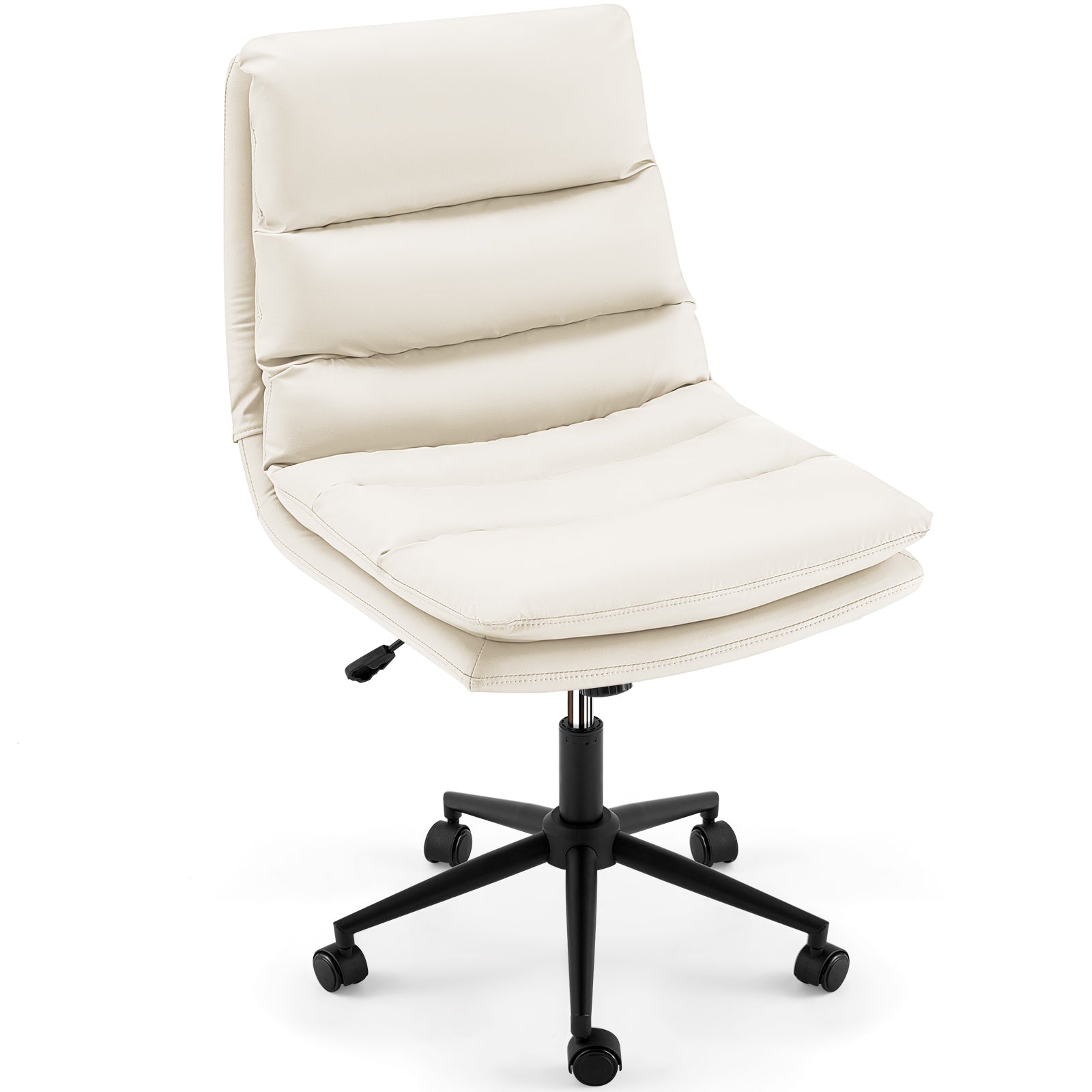 YODOLLA Office Chairs Swivel Desk Chair, PU Leather Whitebest