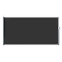 YODOLLA 118"x 63" Splashproof Retractable Side Awning, Black