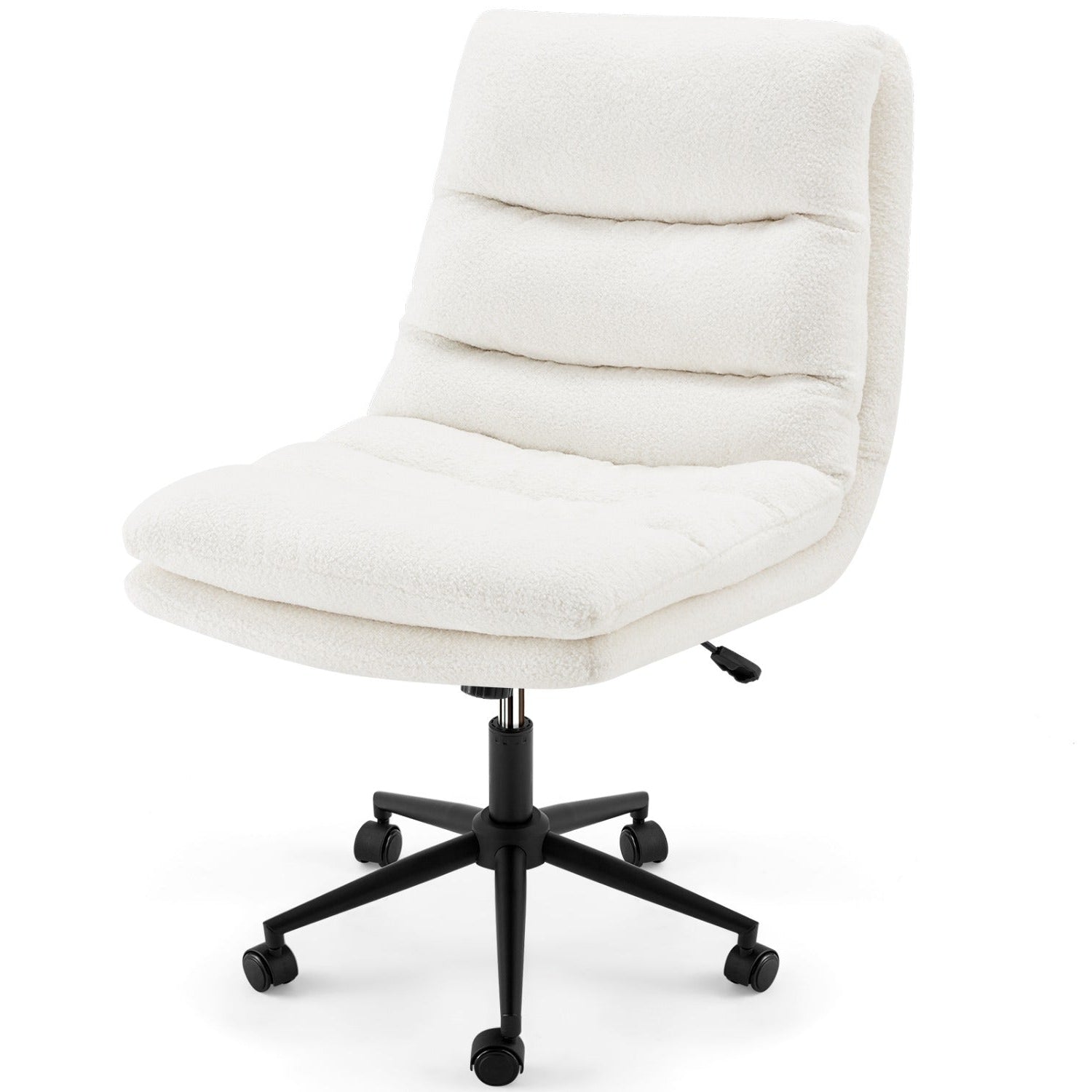 YODOLLA Office Chairs Swivel Desk Chair, Teddy White