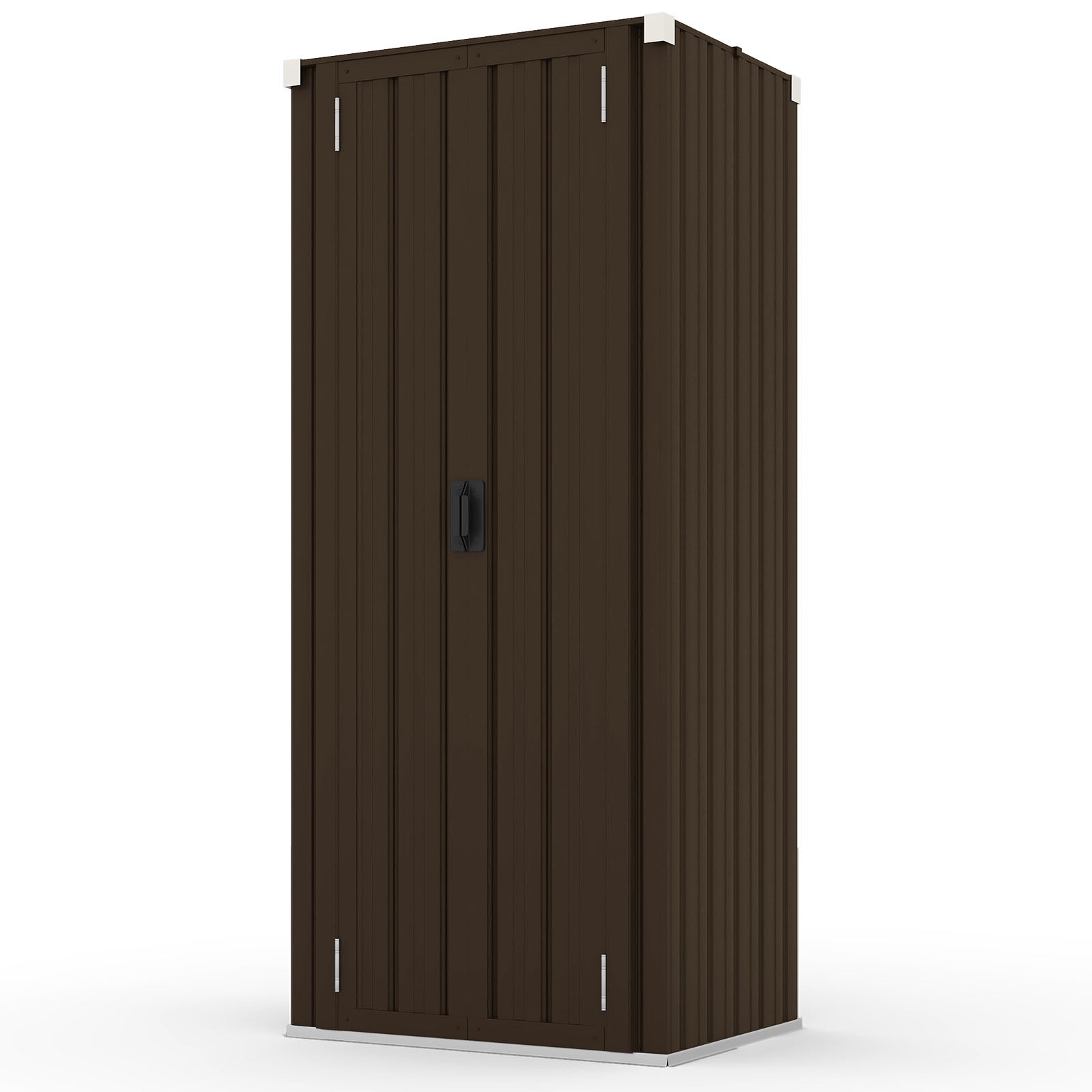 YODOLLA Vertical Garden Storage Shed, Brown