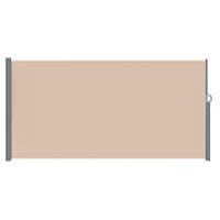 YODOLLA 118"x 63" Splashproof Retractable Side Awning, Beige