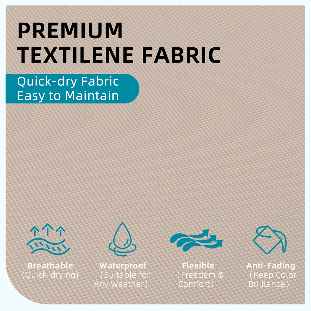 YODOLLA Curved Design Pool Lounge Chairs, Beige