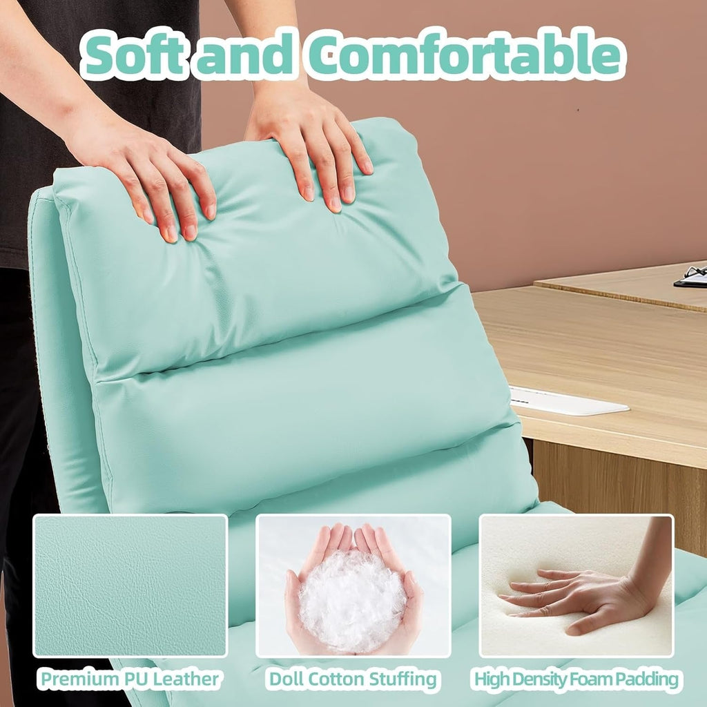 YODOLLA Office Chairs Swivel Desk Chair, PU Leather Light Greenbest