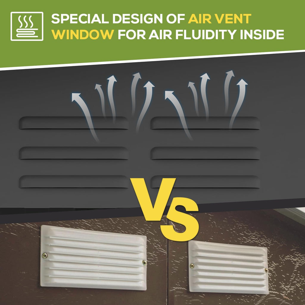 YODOLLA 5'x3' Outdoor Storage Shed with Floor Base