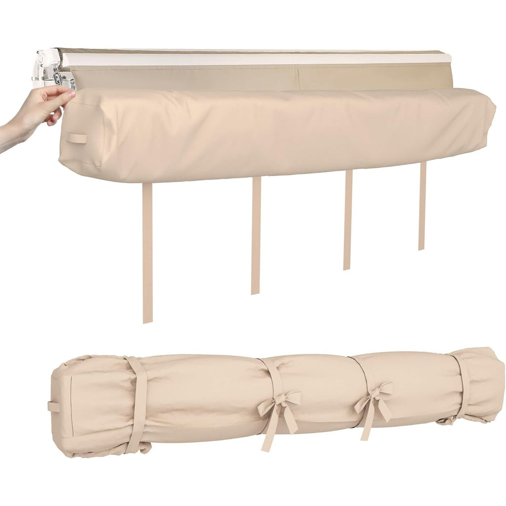 YODOLLA  Storage Bag for 10' Wide Awnings for Patio,Beige