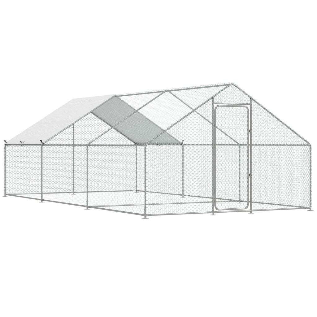 YODOLLA 6M Large Walk-in Metal Chicken Cage