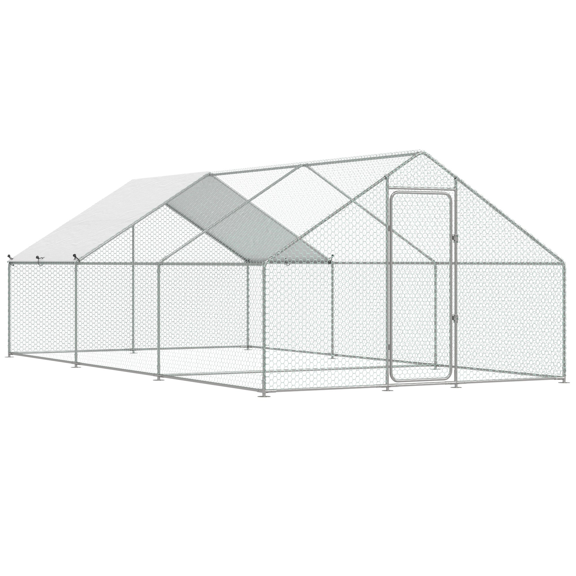 YODOLLA 6M Large Walk-in Metal Chicken Cage