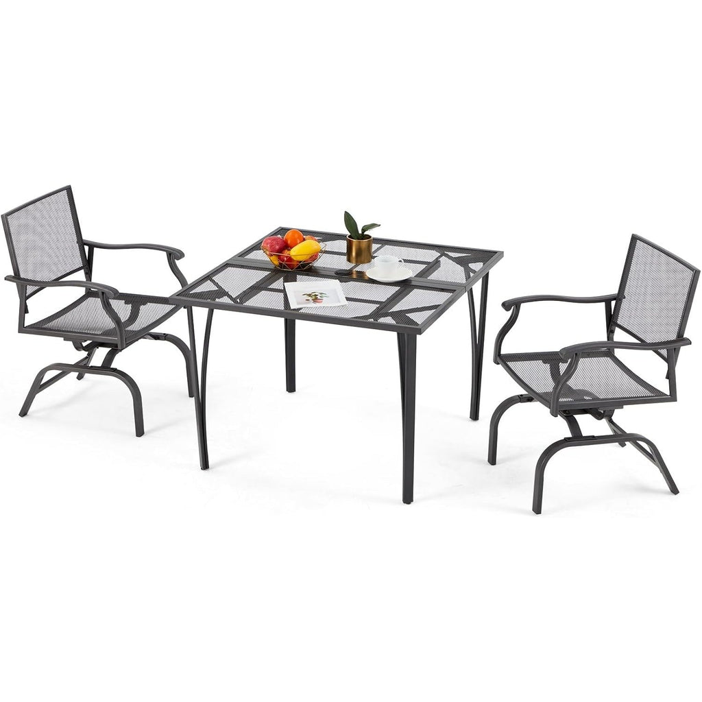 YODOLLA Outdoor Metal Rocker Chair Set of 2best