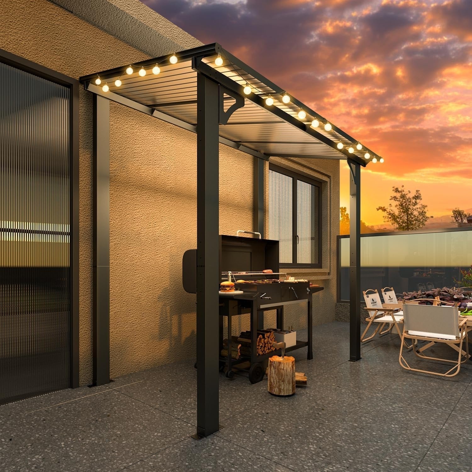 YODOLLA 8' x 5' Gazebo Outdoor Pergola