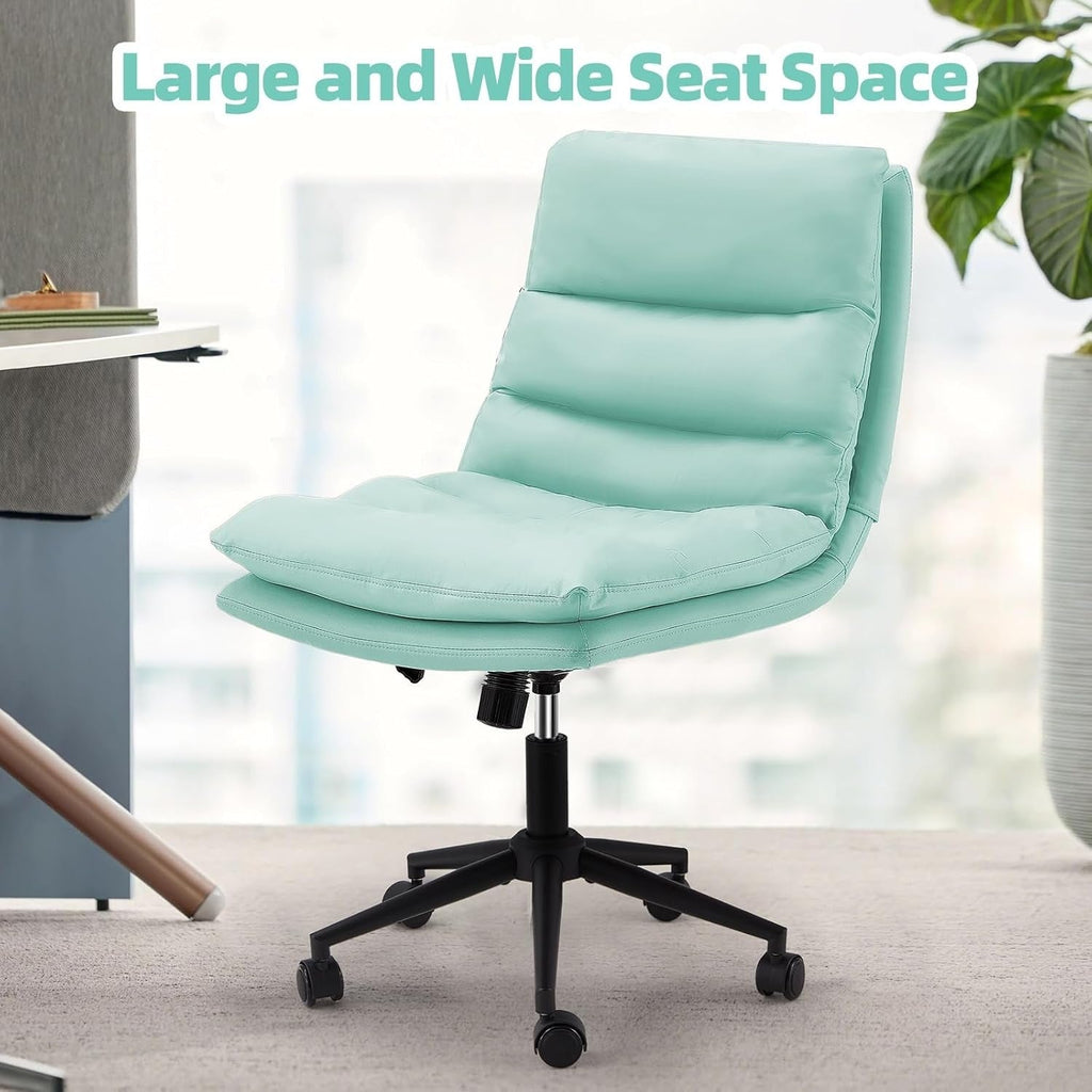 YODOLLA Office Chairs Swivel Desk Chair, PU Leather Light Greenbest