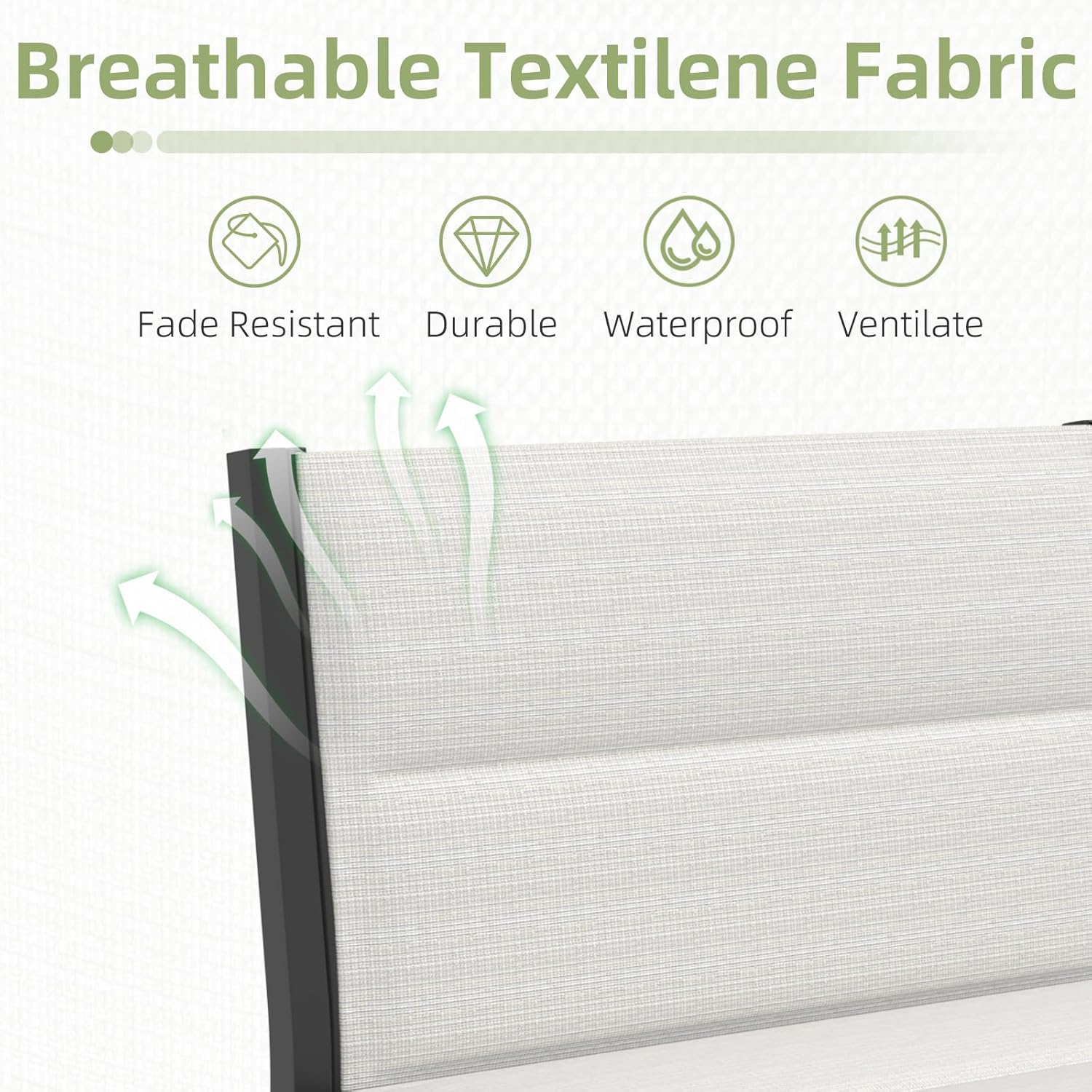 YODOLLA 7-Pc Sectional Patio Set Textilene Fabric, Off-Whitebest