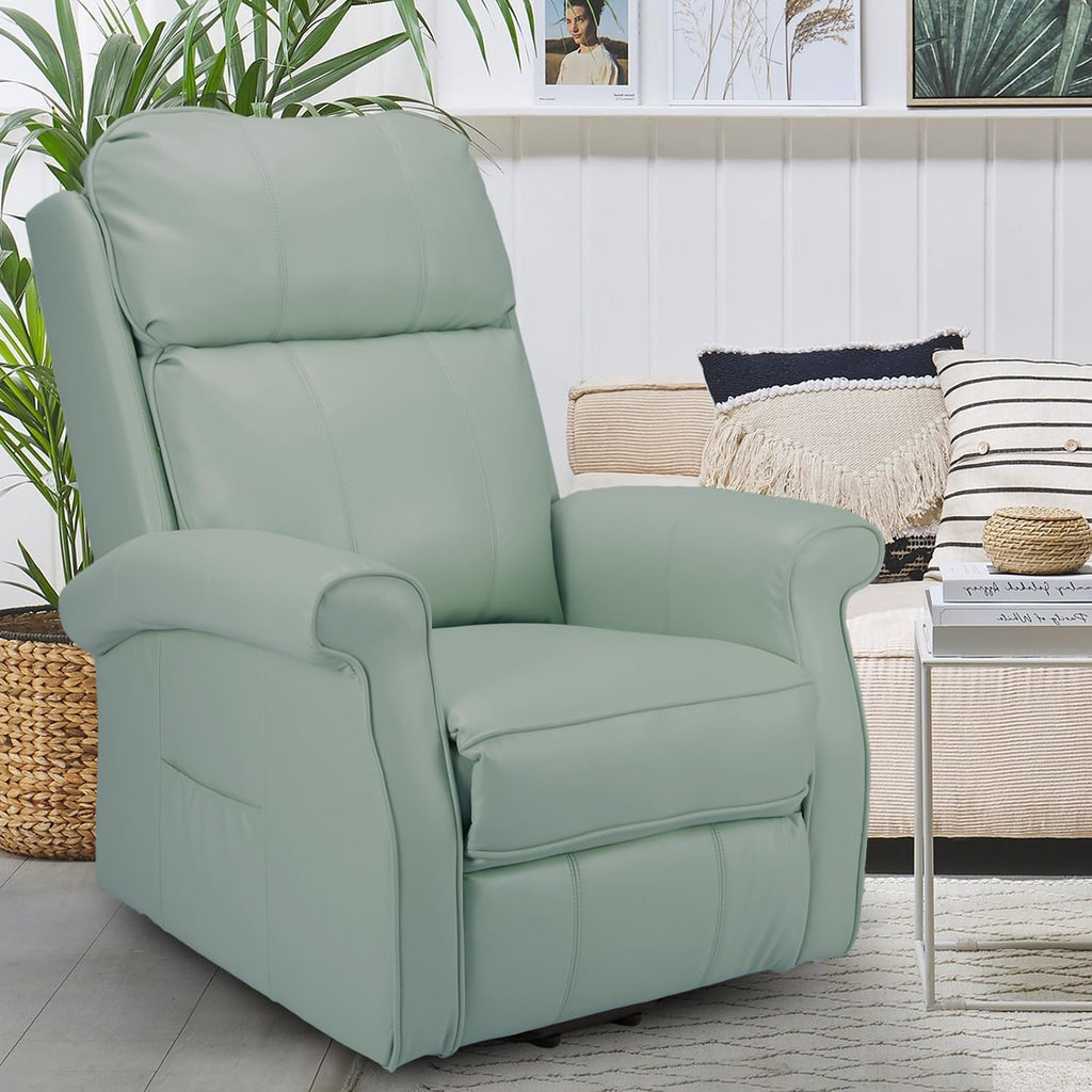 YODOLLA Electric Power Lift Recliner Chair for Elderly, Faux Leather, Mint Greenbest
