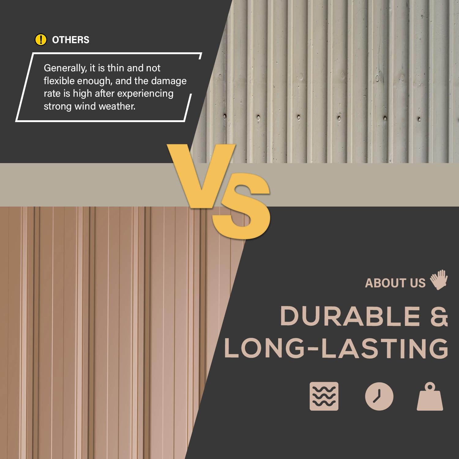 YODOLLA 14x12 Metal Storage Shed Outdoor Shed, Gray