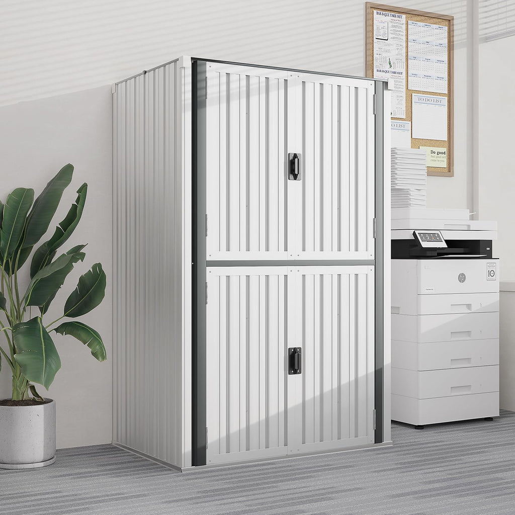 YODOLLA Outdoor Cabinet Outdoor Storage Cabinet, Whitebest