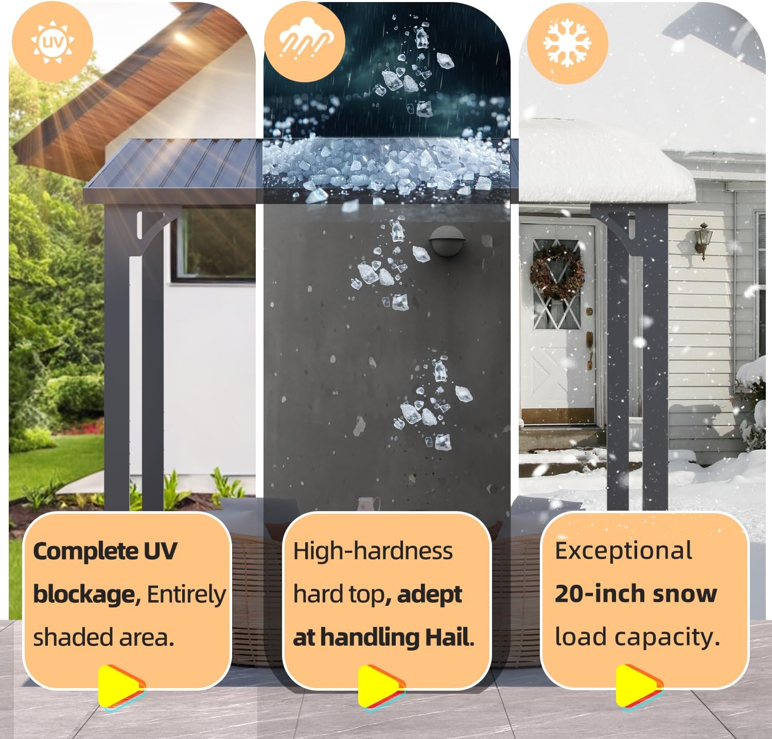 YODOLLA 12' x 10' Outdoor Hardtop Pergola Gazebo for Patiobest