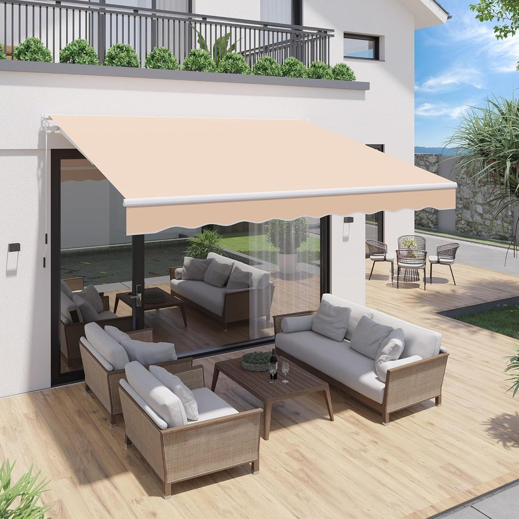 YODOLLA 10x8 Patio Awning, Retractable