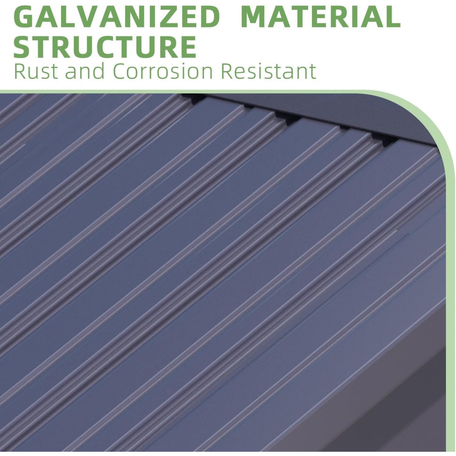 YODOLLA 2x5FT Outdoor Storage Shed, Grey