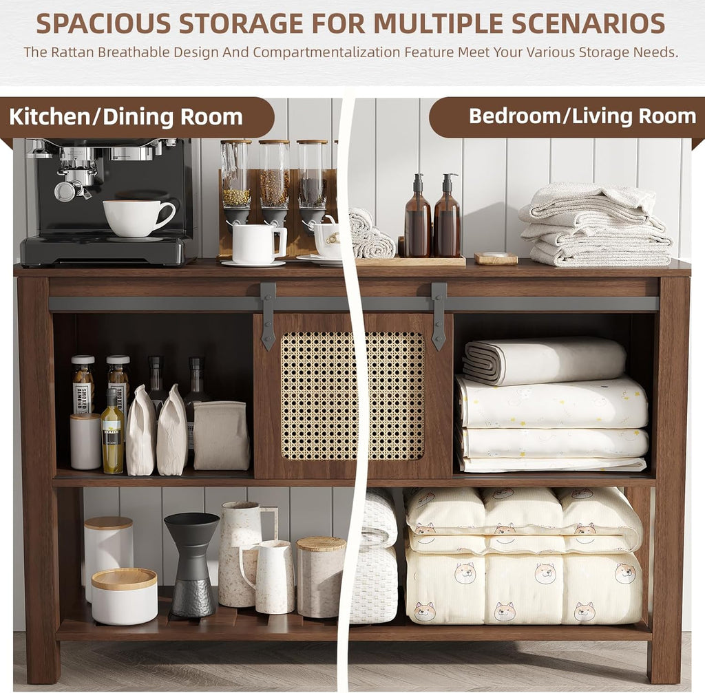 YODOLLA 47'' Buffet Cabinet, Coffee Bar Storage Cabinetbest