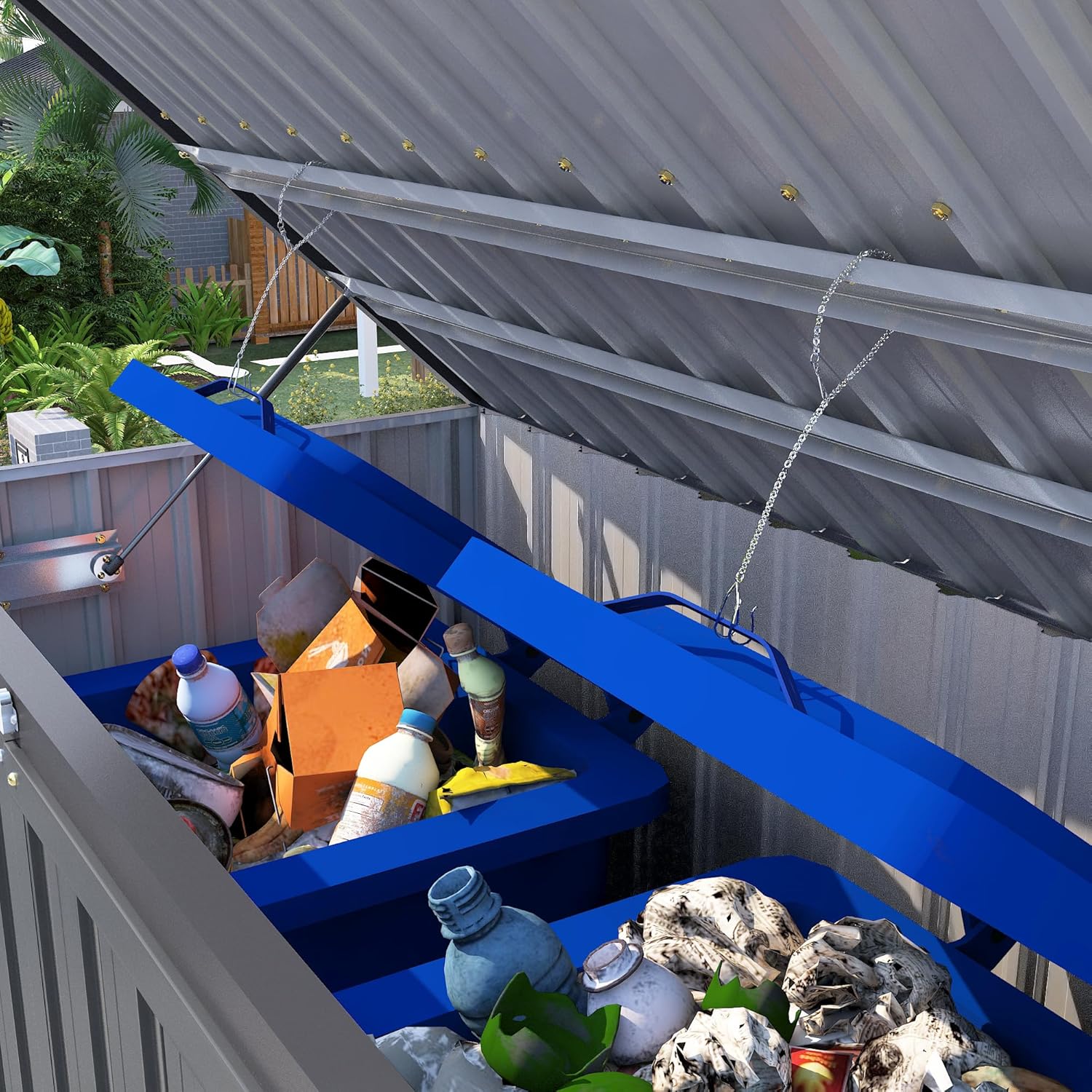 YODOLLA 46 Cu.Ft Outdoor Horizontal Storage Shed, Dark Greybest