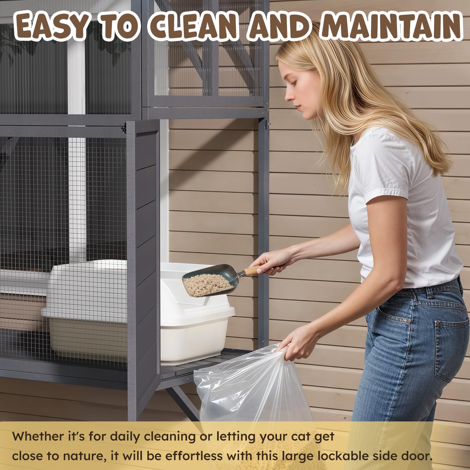 YODOLLA Catio Outdoor Cat Enclosure with Window Access