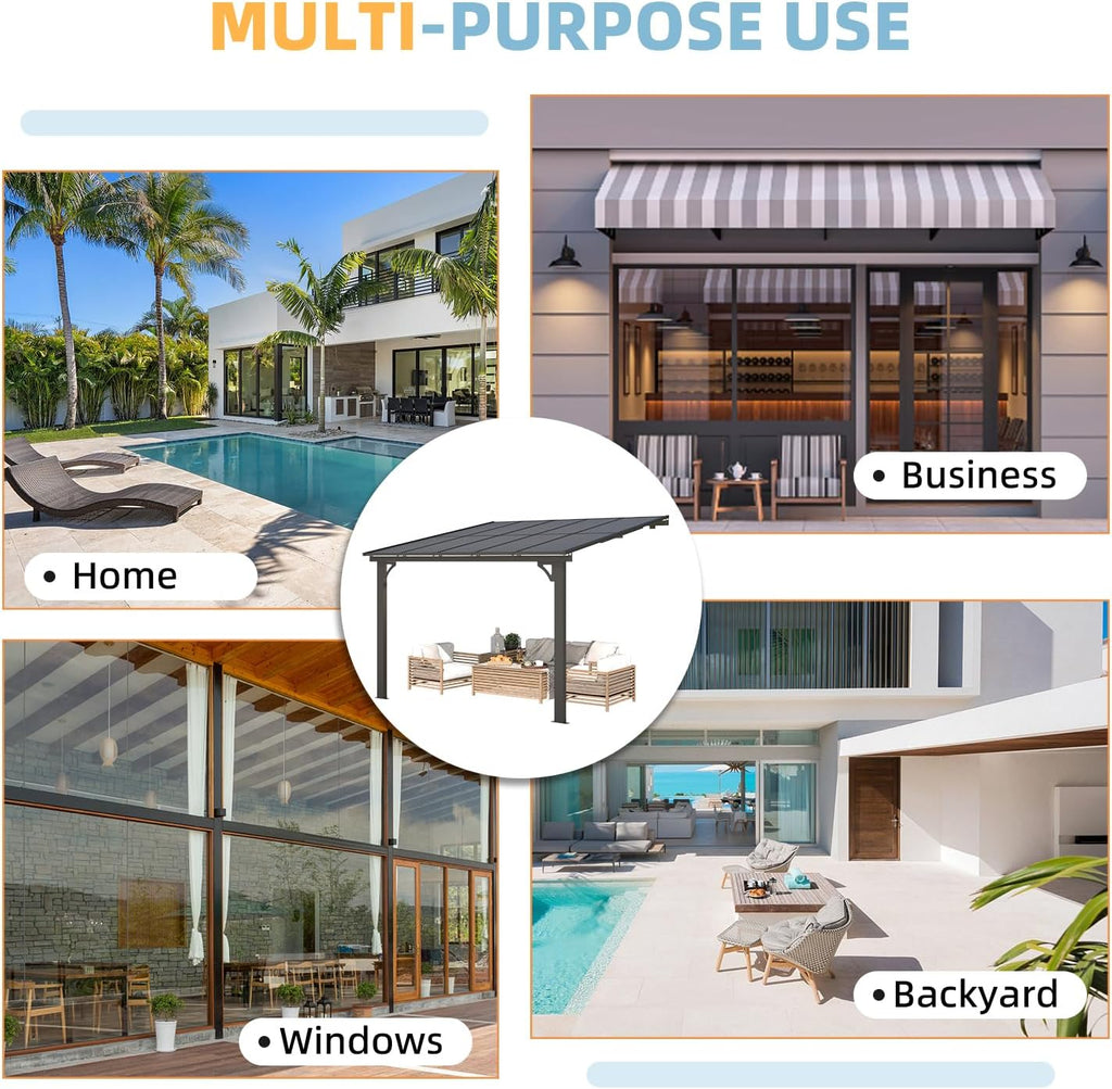 YODOLLA Adjustable Height Outdoor Gazebo Pergola for Patiobest