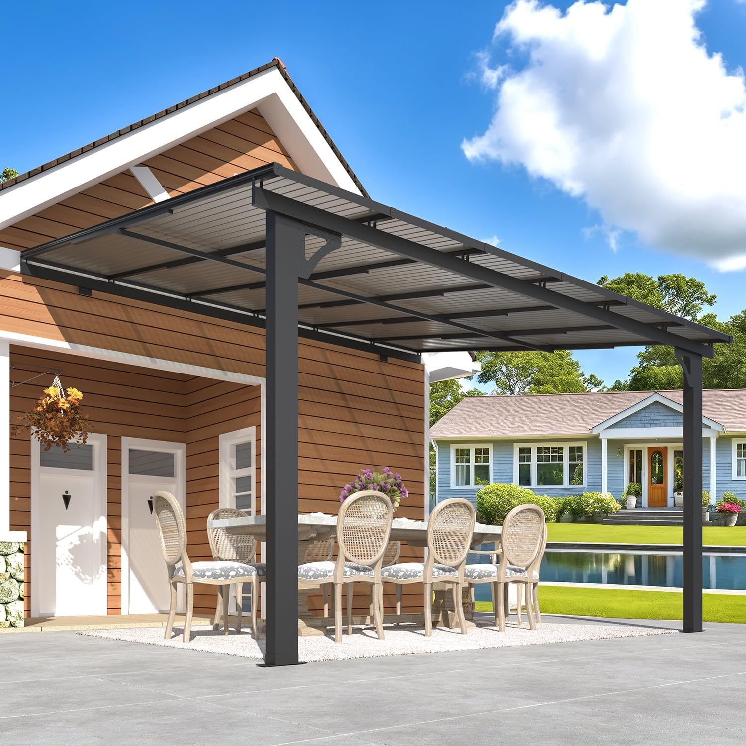 YODOLLA Adjustable Height Outdoor Gazebo Pergola for Patiobest