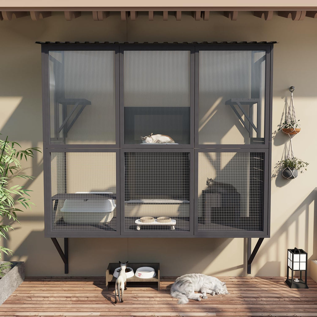 YODOLLA Catio Outdoor Cat Enclosure with Window Access