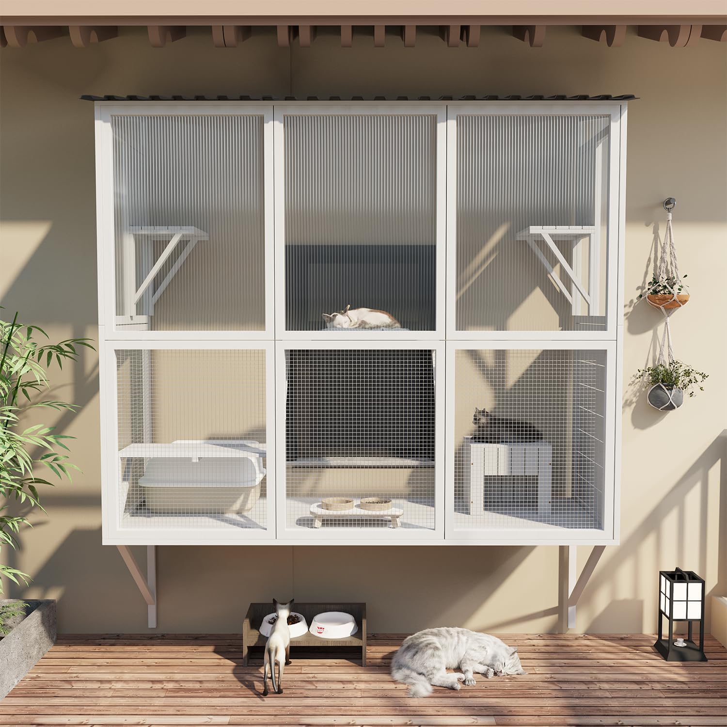 YODOLLA Catio Outdoor Cat Enclosure with Window Access