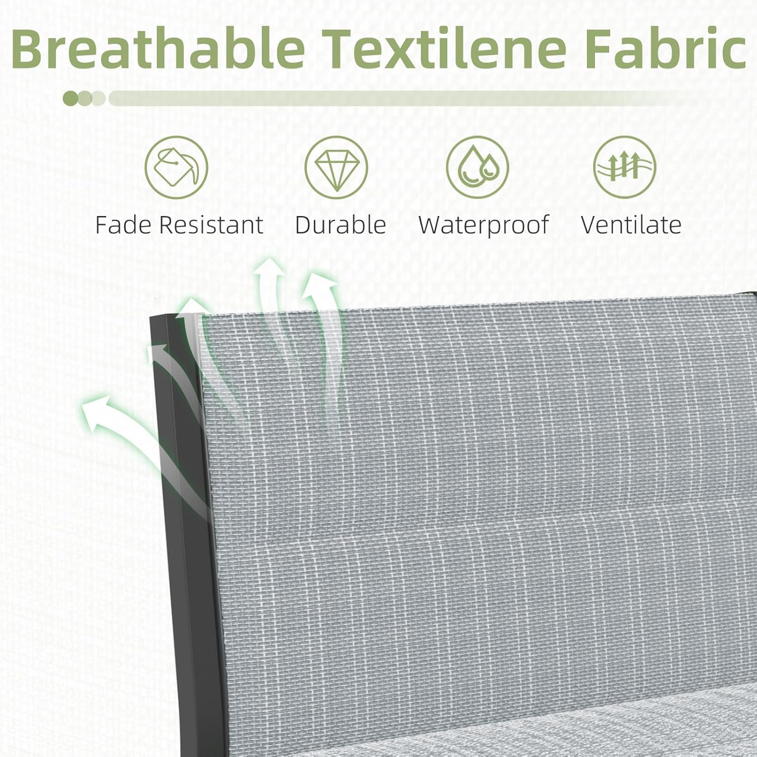 YODOLLA 7-Pc Sectional Patio Set Textilene Fabric, Dark Greybest