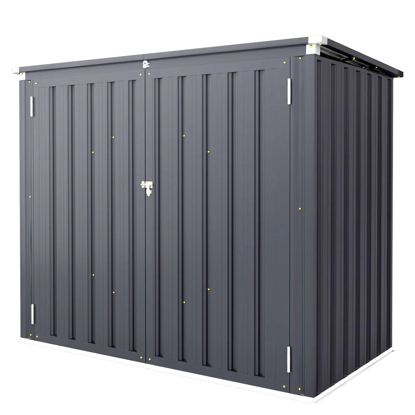 YODOLLA 46 Cu.Ft Outdoor Horizontal Storage Shed, Dark Grey